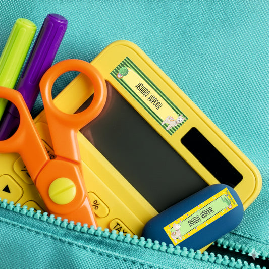 Waterproof Labels - Yellow llama Doxbox Store|]Peppydots