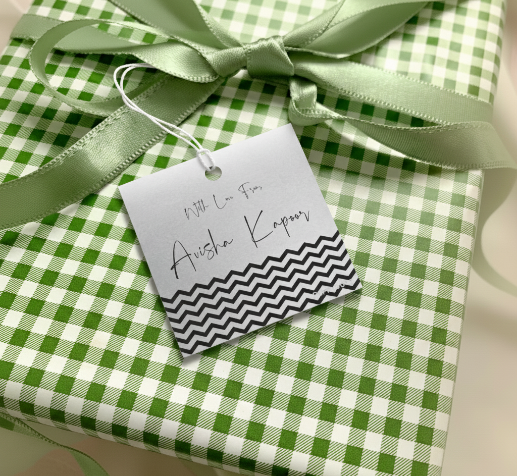 Silver Gift Tag - Zig Zag Doxbox Store|]Peppydots