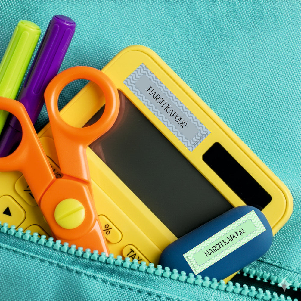 Waterproof Labels - Zig Zag Doxbox Store|]Peppydots