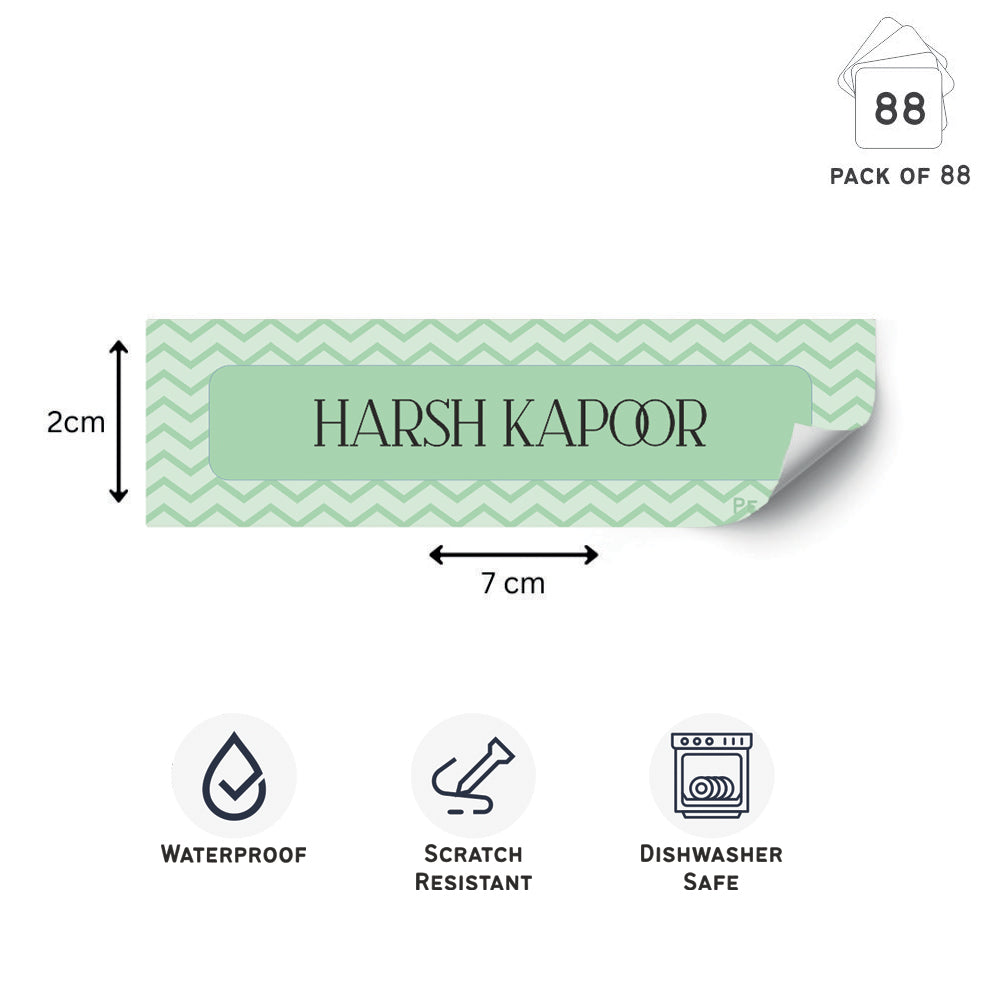Waterproof Labels - Zig Zag Doxbox Store|]Peppydots