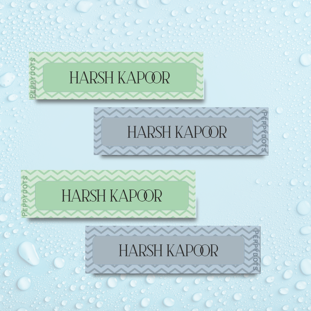 Waterproof Labels - Zig Zag Doxbox Store|]Peppydots