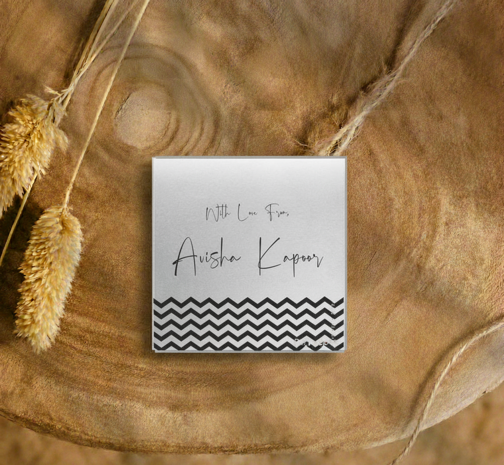 Silver Gift Tag - Zig Zag Doxbox Store|]Peppydots