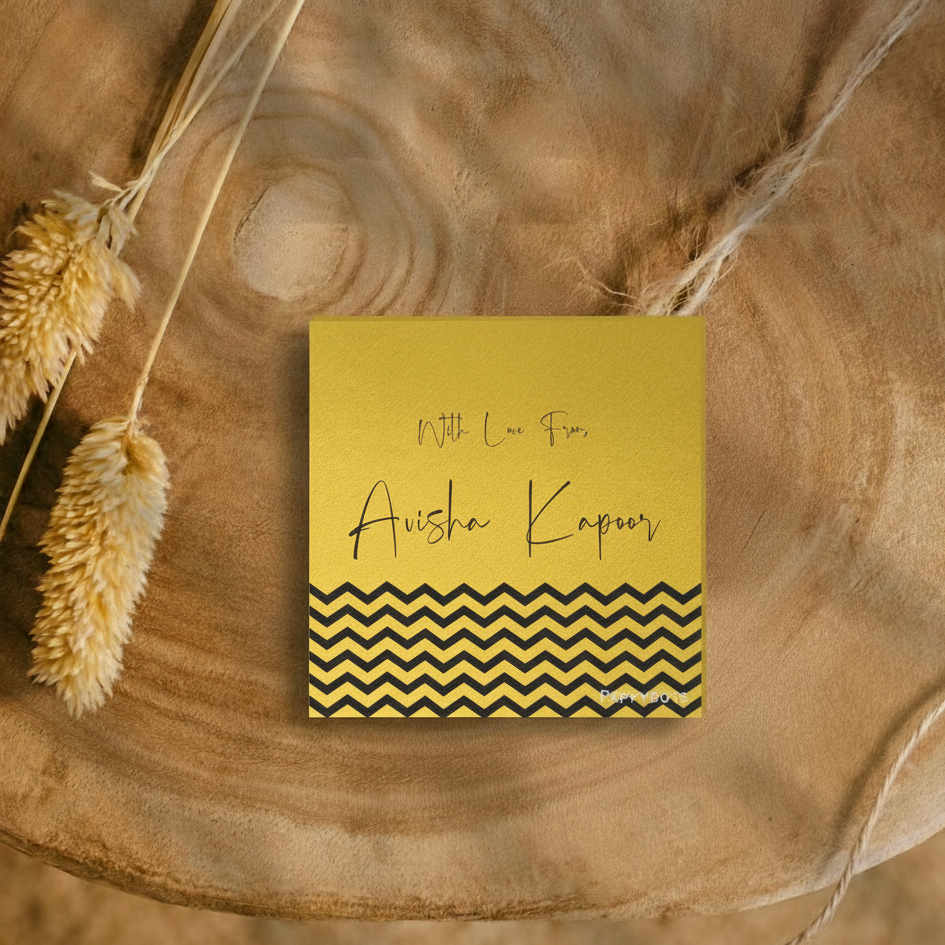 Golden Gift Tag - Zig Zag Doxbox Store|]Peppydots