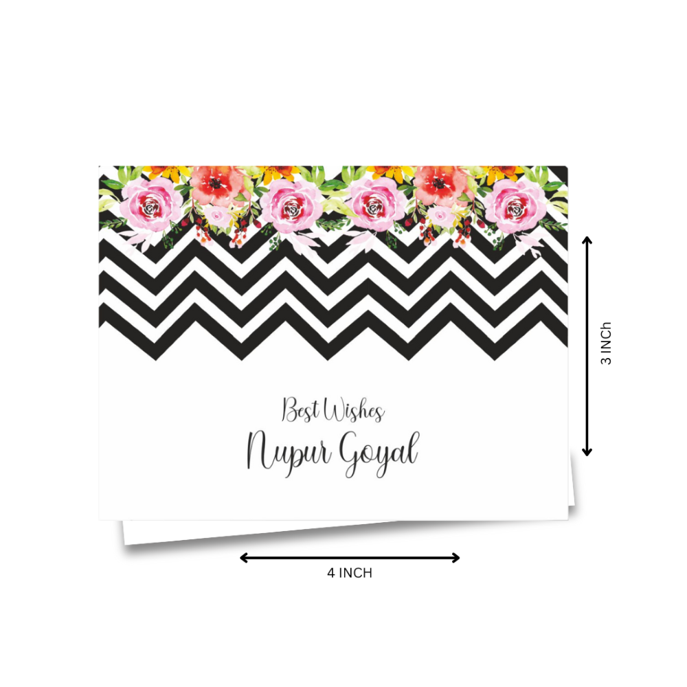 Gift Notecard - Zig Zag floral Doxbox Store|]Peppydots