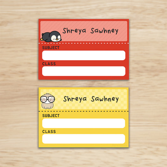 Mini SchoolBook Labels -Little Kawai Peppydots|]Peppydots