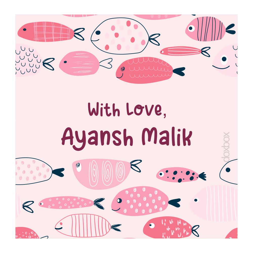 Gift Tag - Fish Pink Doxbox Store|]Peppydots