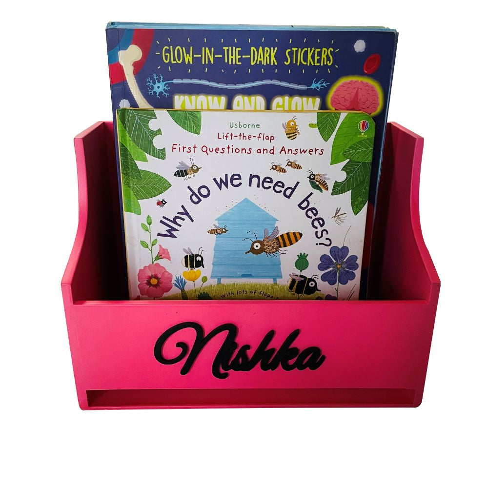 Wooden book holder - Pink Doxbox Store|]Peppydots