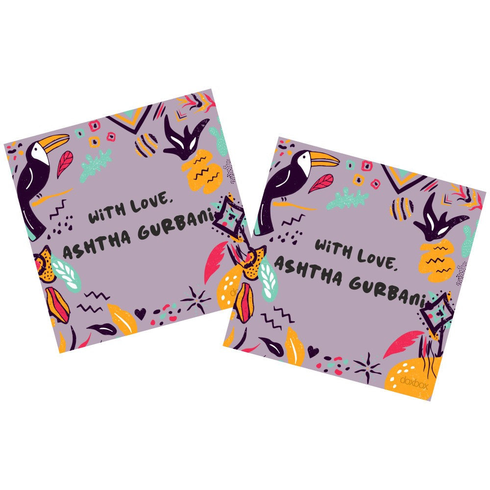 Gift Tag - Purple tribal Doxbox Store|]Peppydots