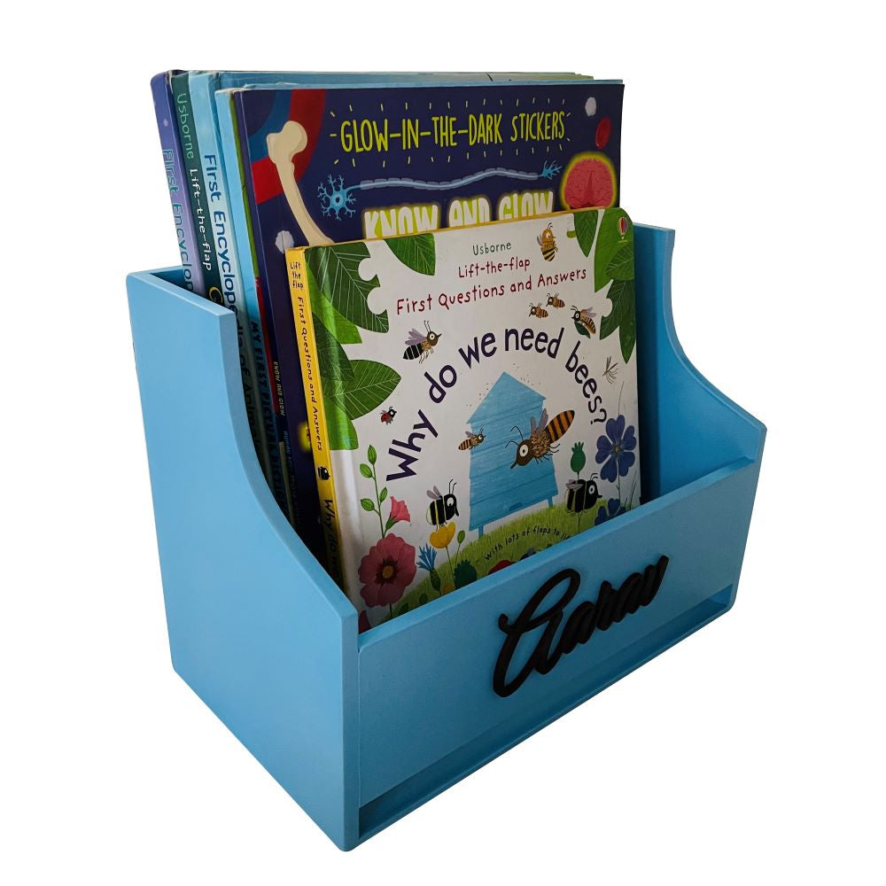 Wooden book holder - Blue Doxbox Store|]Peppydots