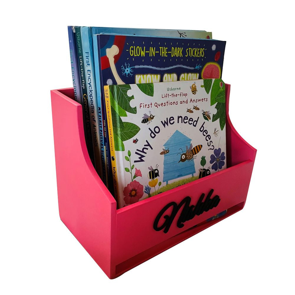 Wooden book holder - Pink Doxbox Store|]Peppydots