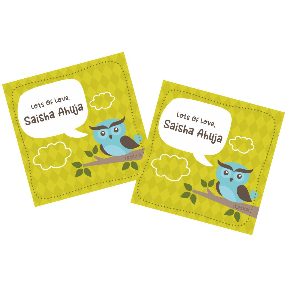 Gift Tag - Cute owl Doxbox Store|]Peppydots
