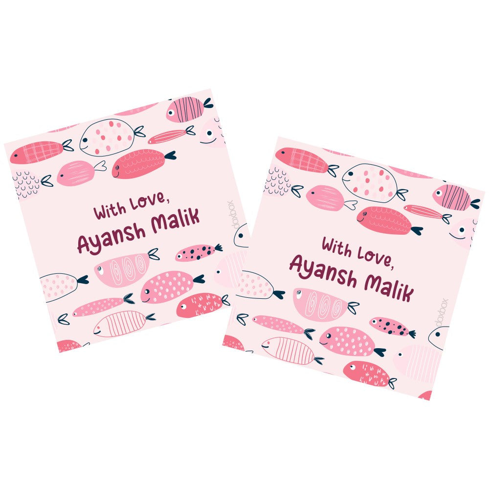 Gift Tag - Fish Pink Doxbox Store|]Peppydots