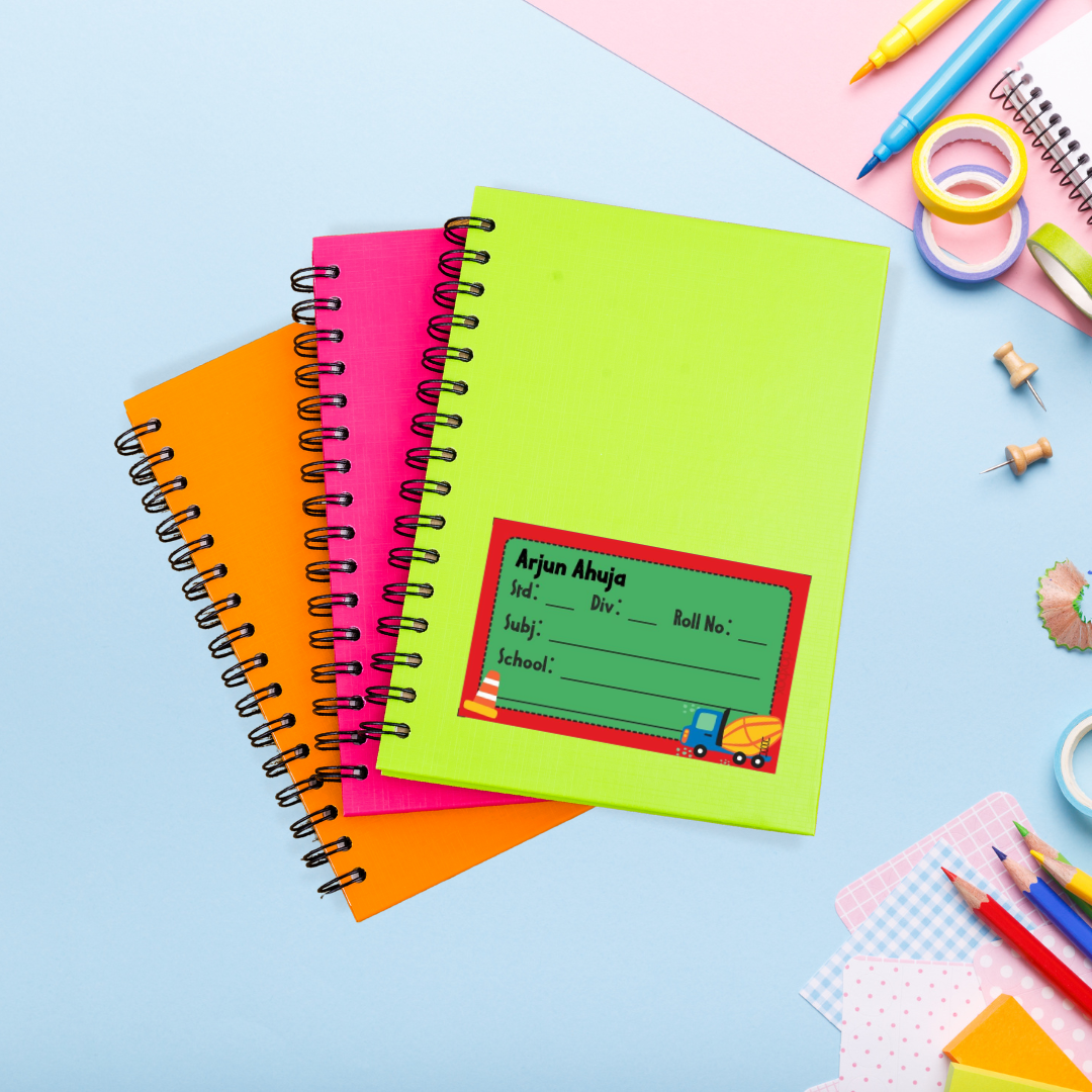 School Book Labels - Transport Doxbox Store|]Peppydots
