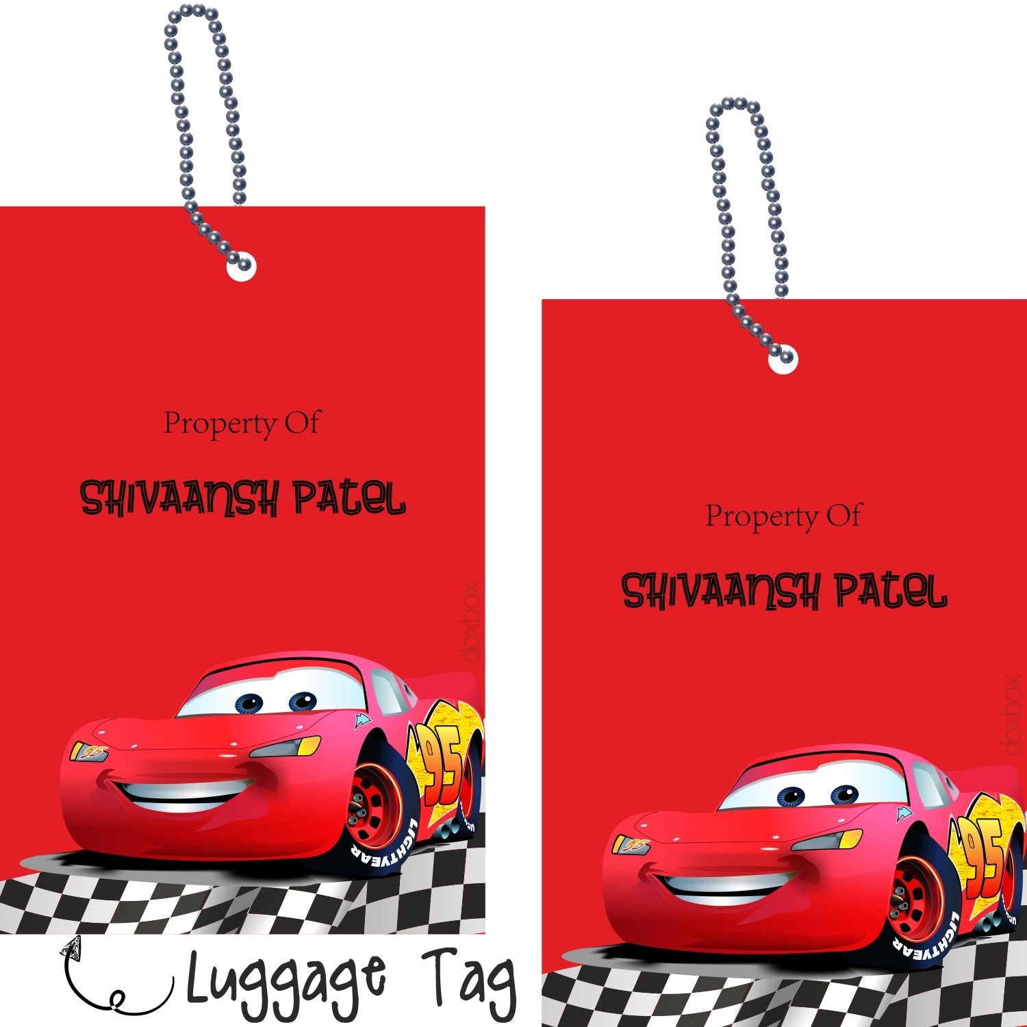 Luggage Tag - 95 Car Doxbox Store|]Peppydots