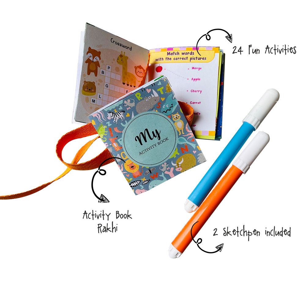 Activity Book Rakhi - Non personalised Doxbox Store|]Peppydots