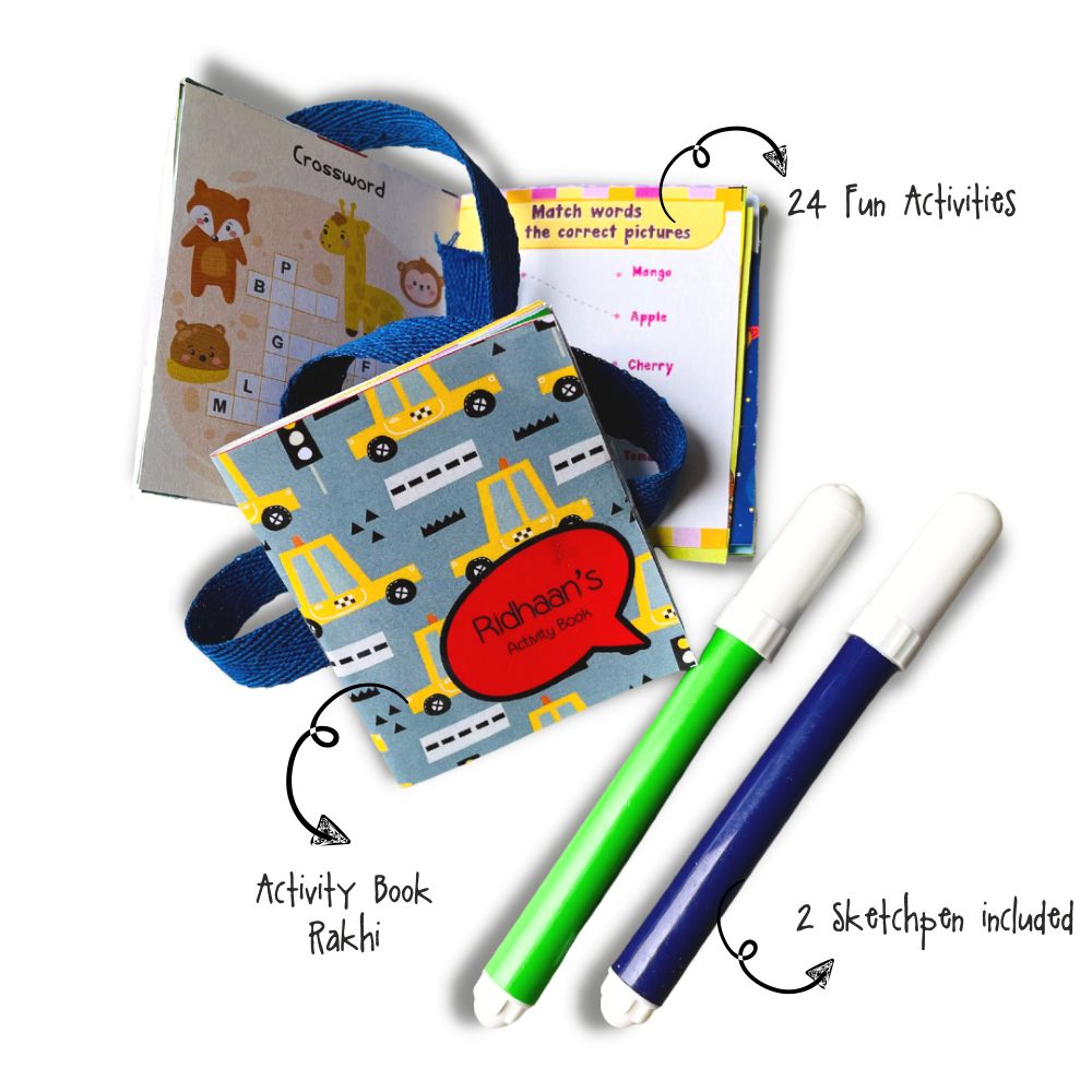 Activity Book Rakhi - Car Doxbox Store|]Peppydots