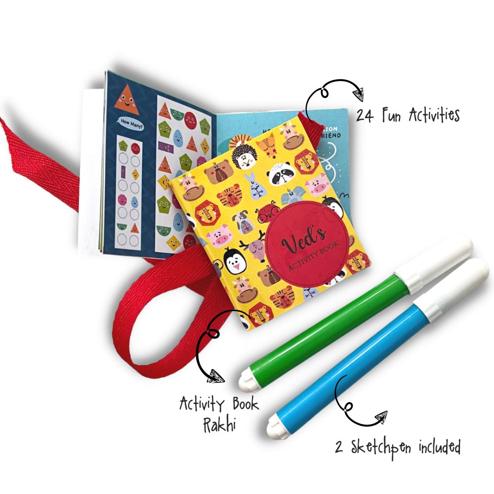 Activity Book Rakhi - Animal Faces Doxbox Store|]Peppydots
