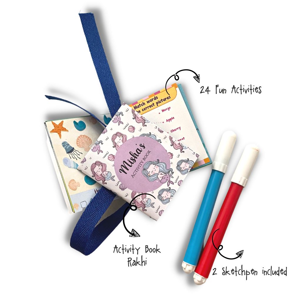 Activity Book Rakhi - Mermaid Doxbox Store|]Peppydots
