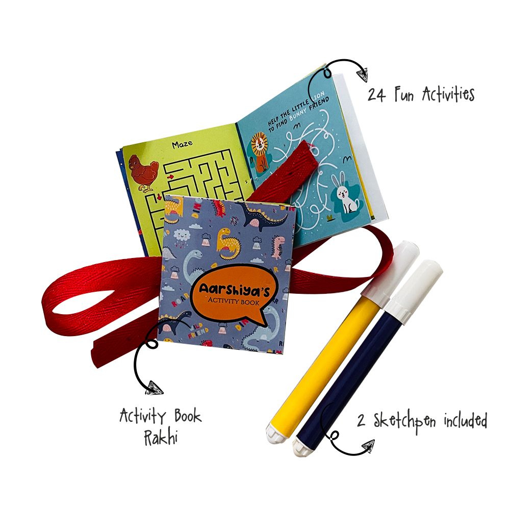 Activity Book Rakhi - Dino Doxbox Store|]Peppydots