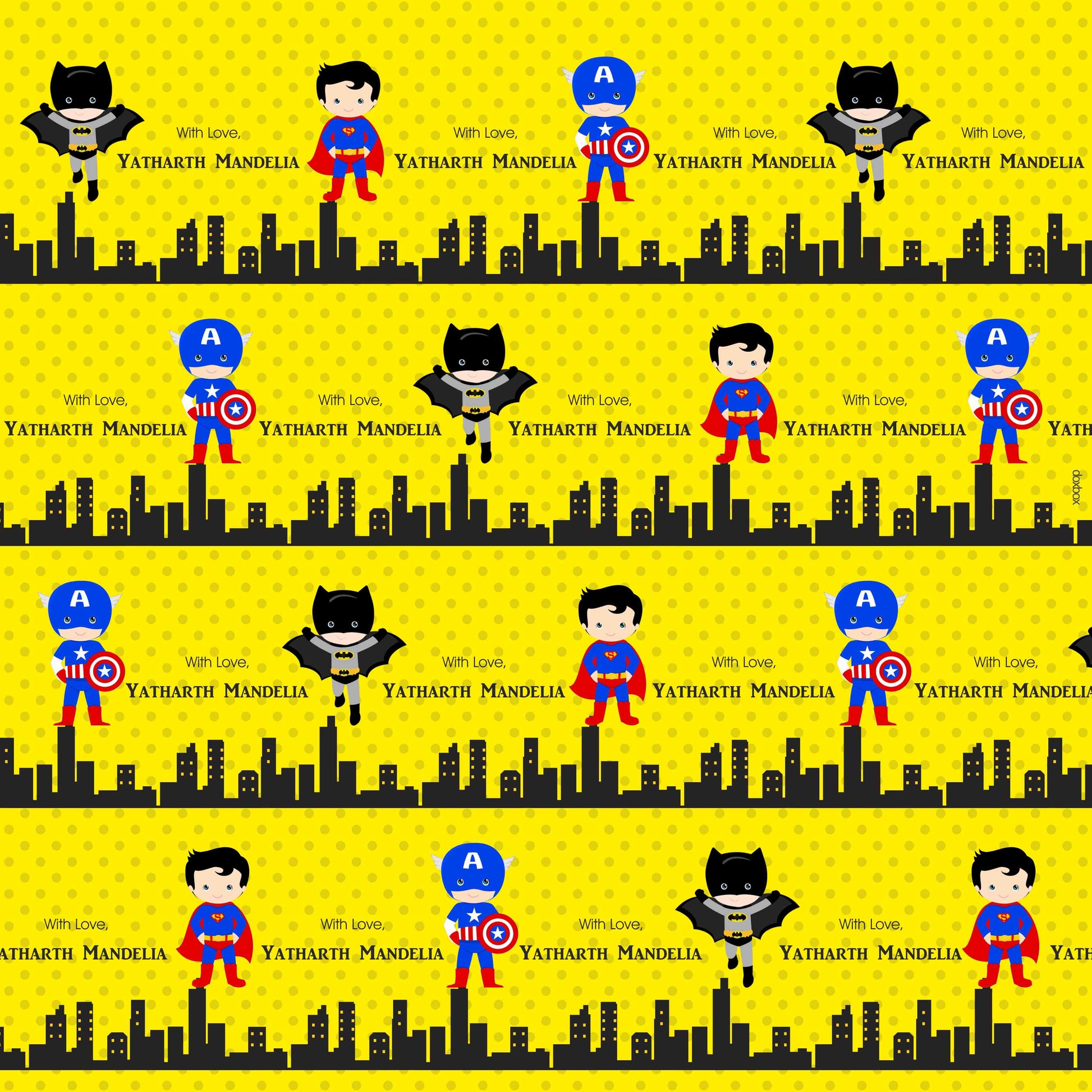 Wrapping Paper - Superhero Doxbox Store|]Peppydots