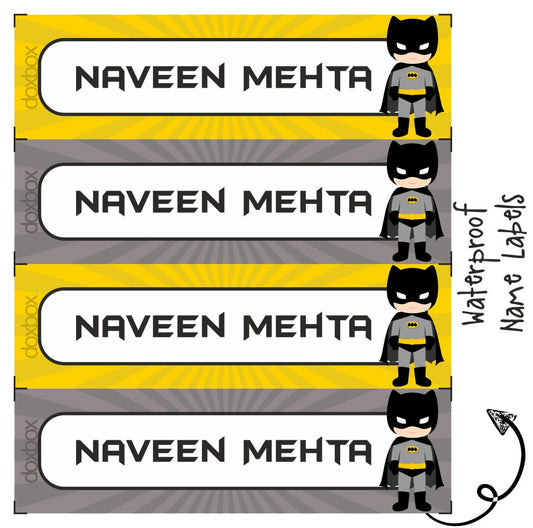 Waterproof Labels - Batman Doxbox Store|]Peppydots