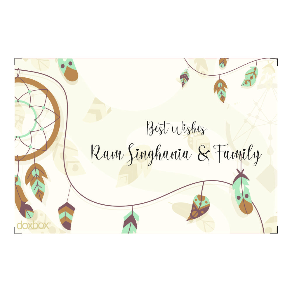 Gift Tag - Boho Feathers Doxbox Store|]Peppydots