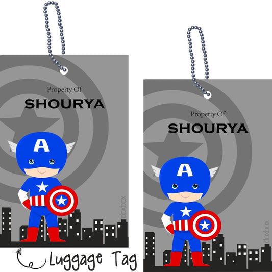 Luggage tag - Captain America Doxbox Store|]Peppydots