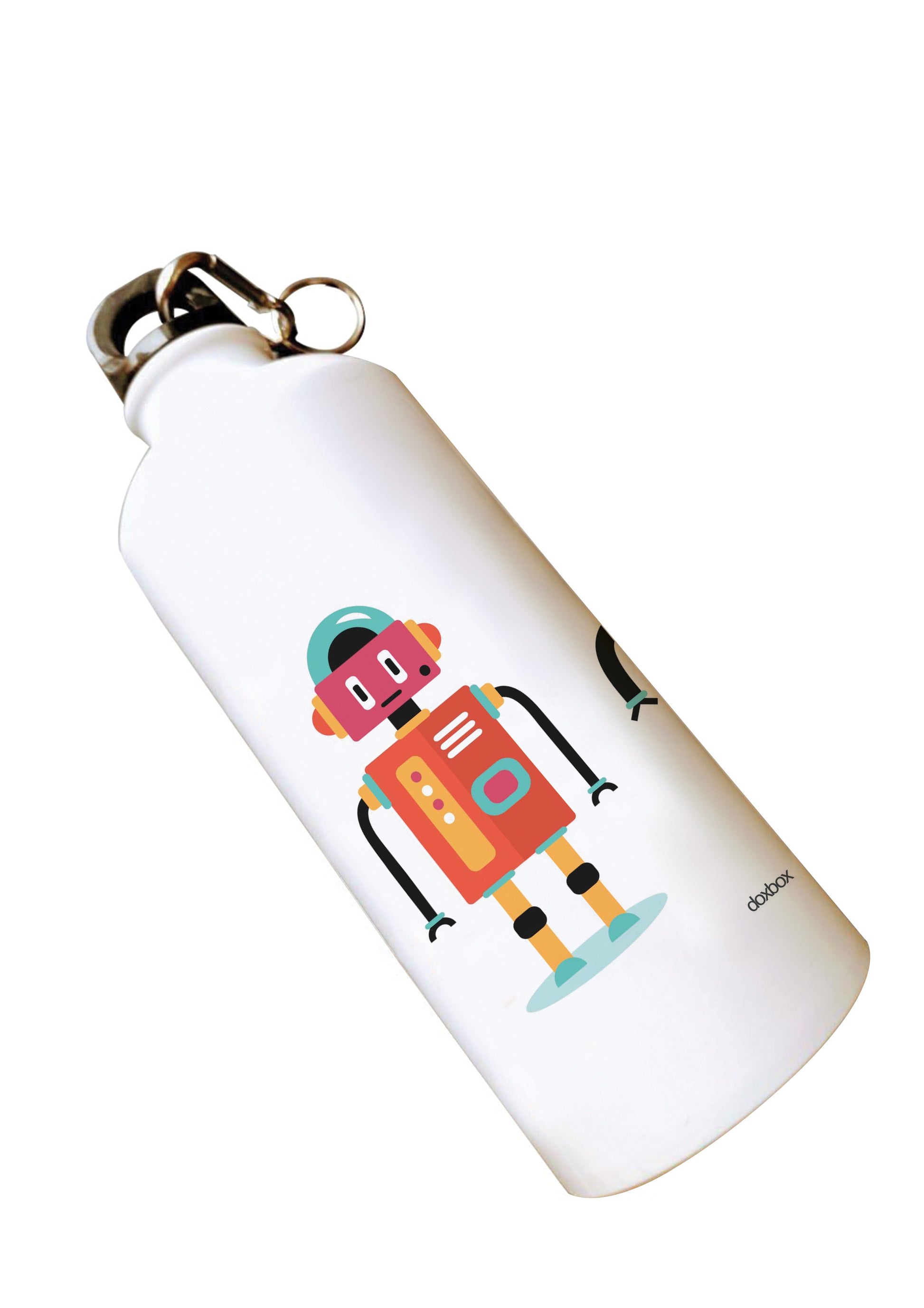 Water Bottle - Cartoon Robot Doxbox Store|]Peppydots