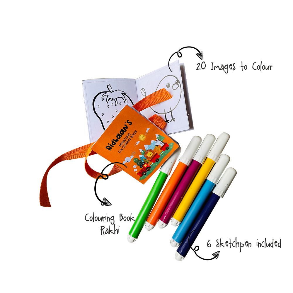 Coloring Book Rakhi -Animal ride Doxbox Store|]Peppydots