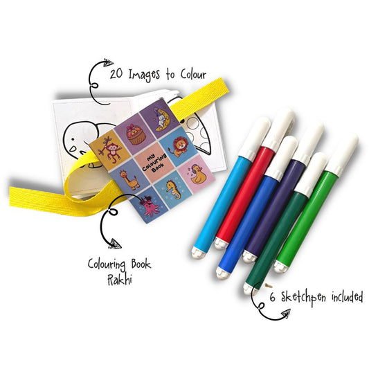 Coloring Book Rakhi - non personalised Doxbox Store|]Peppydots