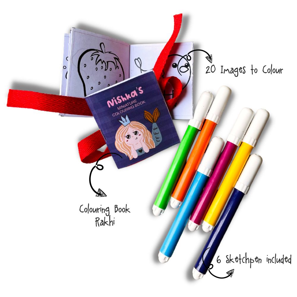 Coloring Book Rakhi -Mermaid queen Doxbox Store|]Peppydots
