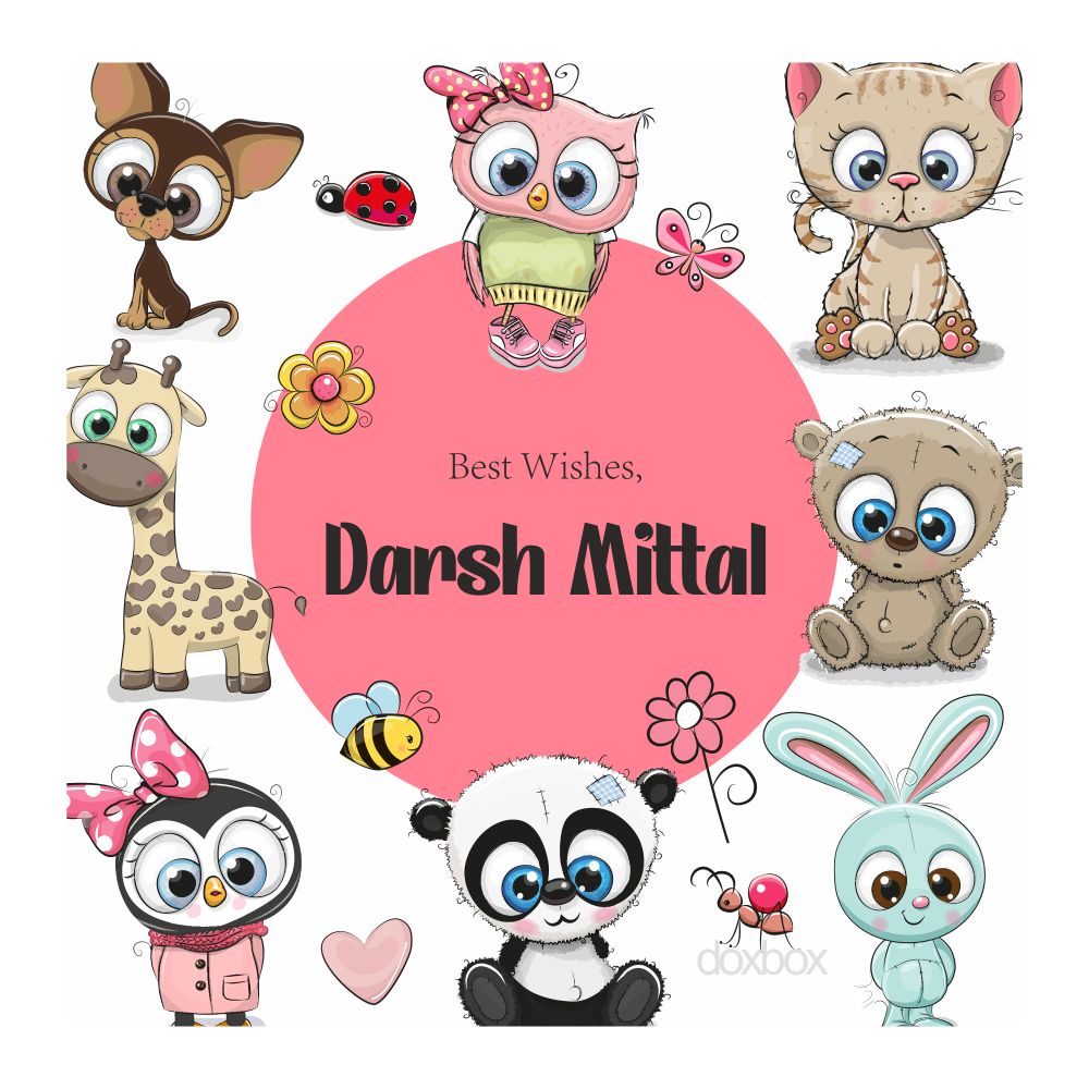 Gift Tag - Cute Animal Doxbox Store|]Peppydots