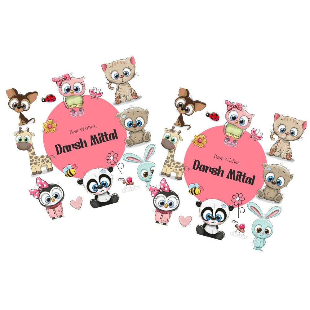 Gift Tag - Cute Animal Doxbox Store|]Peppydots