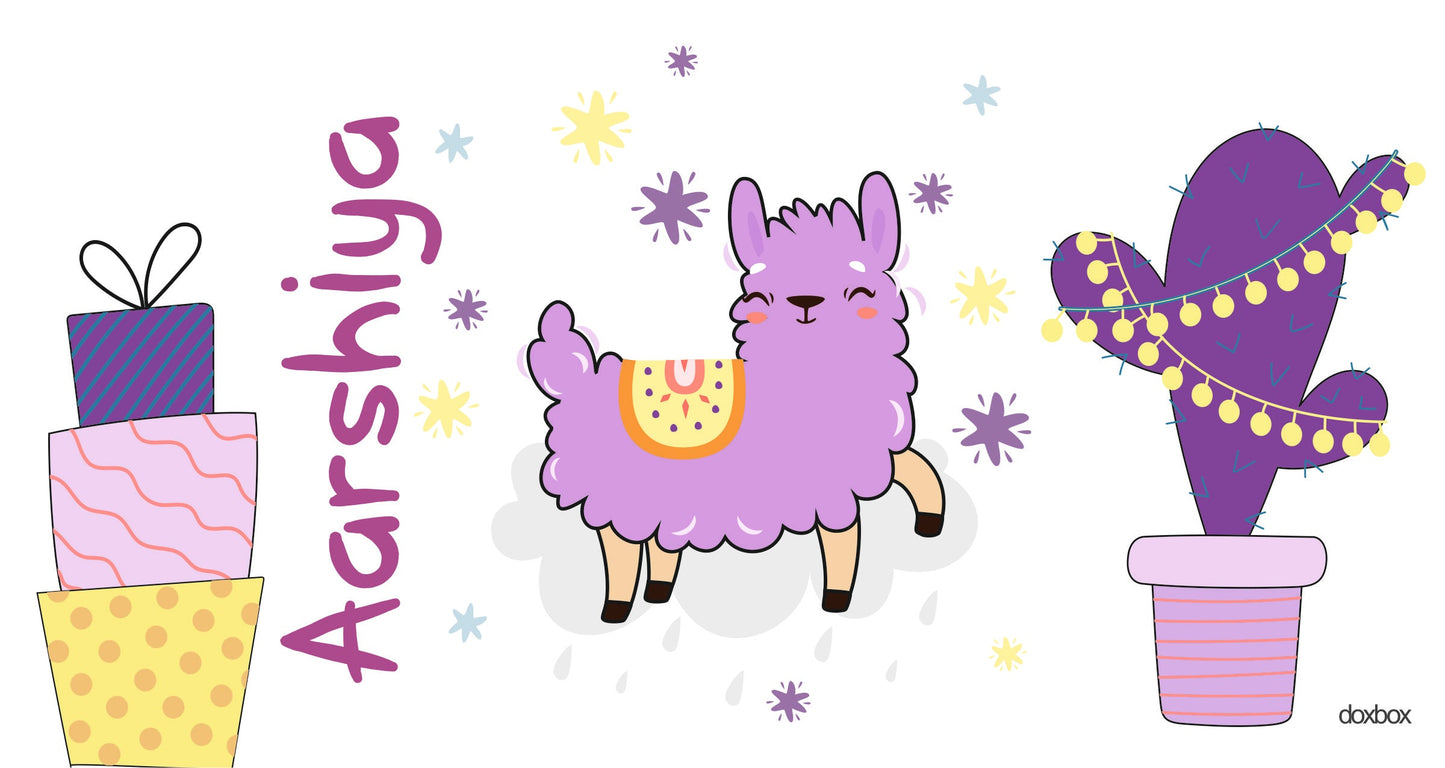 Water Bottle - Cute Llama Doxbox Store|]Peppydots
