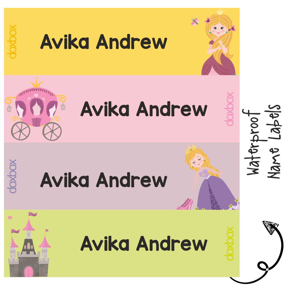 Waterproof Labels - Cute Princess Doxbox Store|]Peppydots