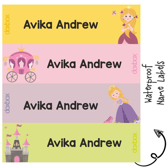 Waterproof Labels - Cute Princess Doxbox Store|]Peppydots