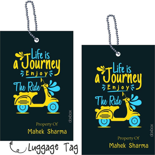 Luggage Tag - Enjoy The Ride Doxbox Store|]Peppydots