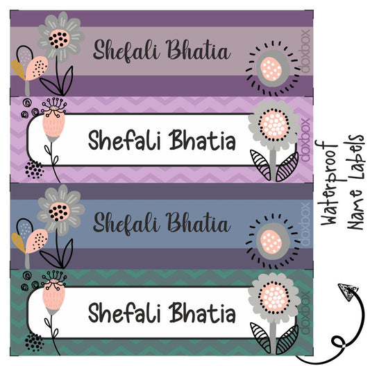 Waterproof Labels - Fancy Flower Doxbox Store|]Peppydots