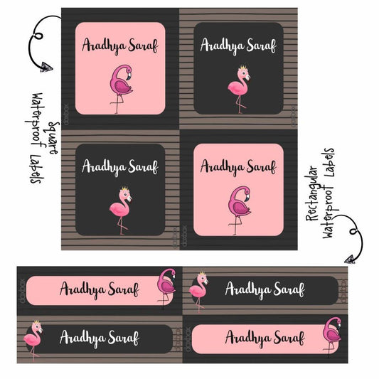 Label Combo -Flamingo Doxbox Store|]Peppydots