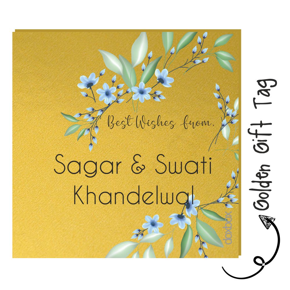 Golden Gift Tag - Floral Doxbox Store|]Peppydots