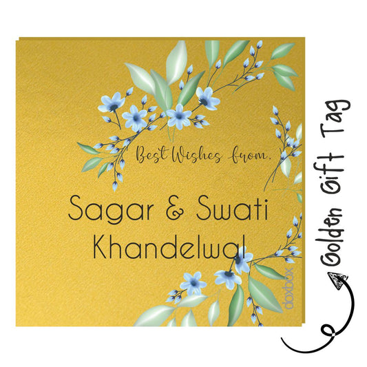 Golden Gift Tag - Floral Doxbox Store|]Peppydots
