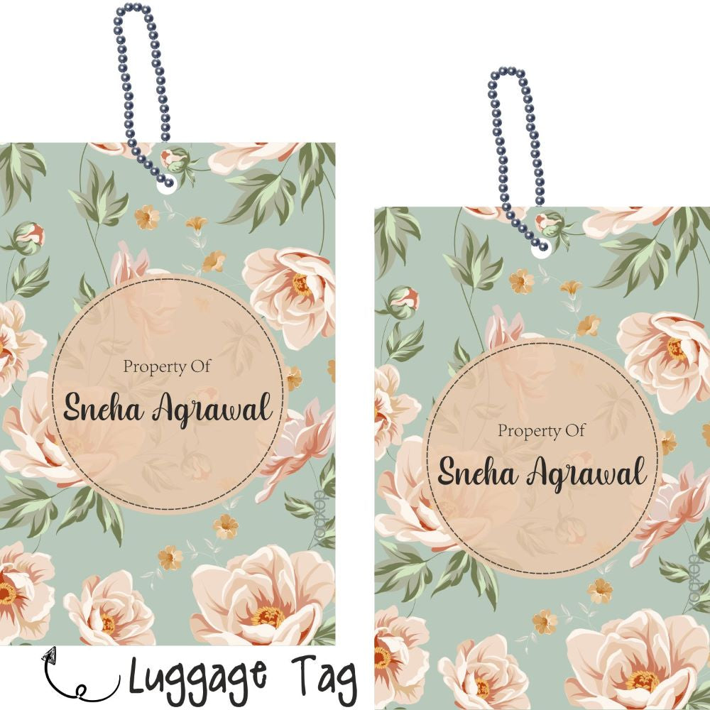 Luggage Tag - Flowers Garden Doxbox Store|]Peppydots