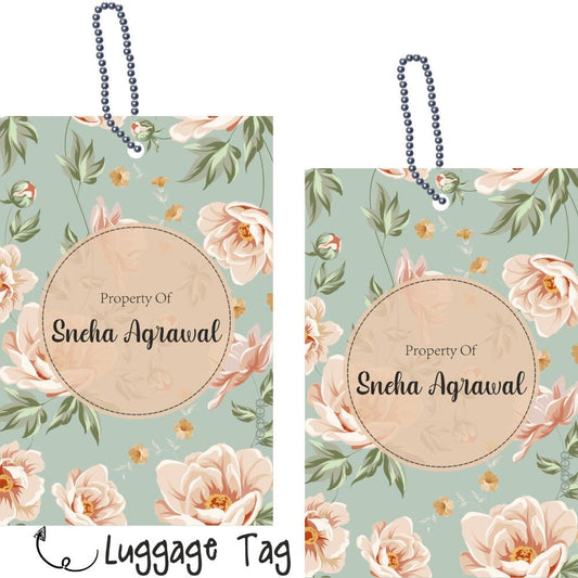 Luggage Tag - Flowers Garden Doxbox Store|]Peppydots