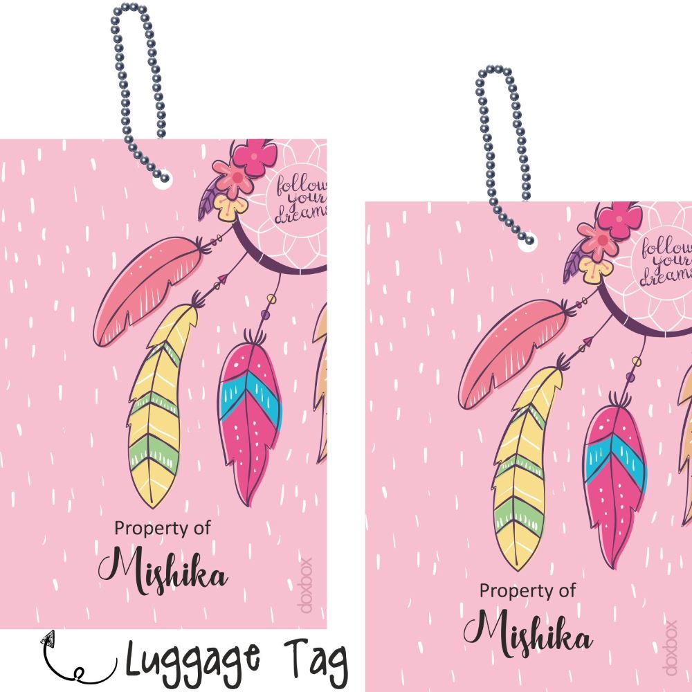 Luggage Tag - Follow Your Dream Doxbox Store|]Peppydots