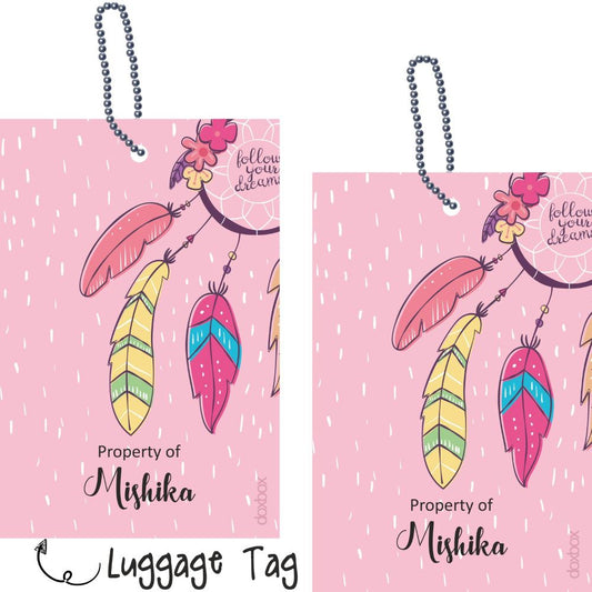 Luggage Tag - Follow Your Dream Doxbox Store|]Peppydots