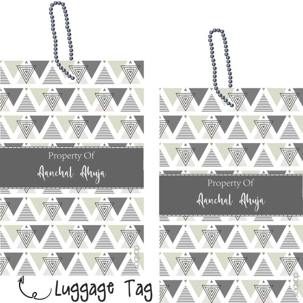 Luggage Tag - Geometrical Doxbox Store|]Peppydots