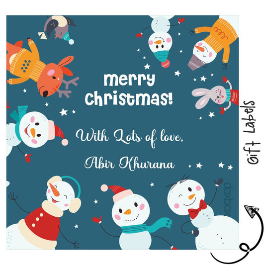 Gift Labels - Snowman Doxbox Store|]Peppydots
