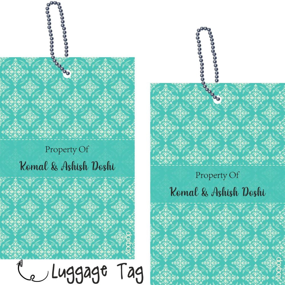 Luggage Tag - Green Vintage Doxbox Store|]Peppydots