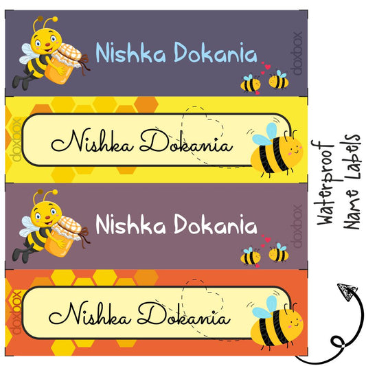 Waterproof Labels - Honey bee Doxbox Store|]Peppydots
