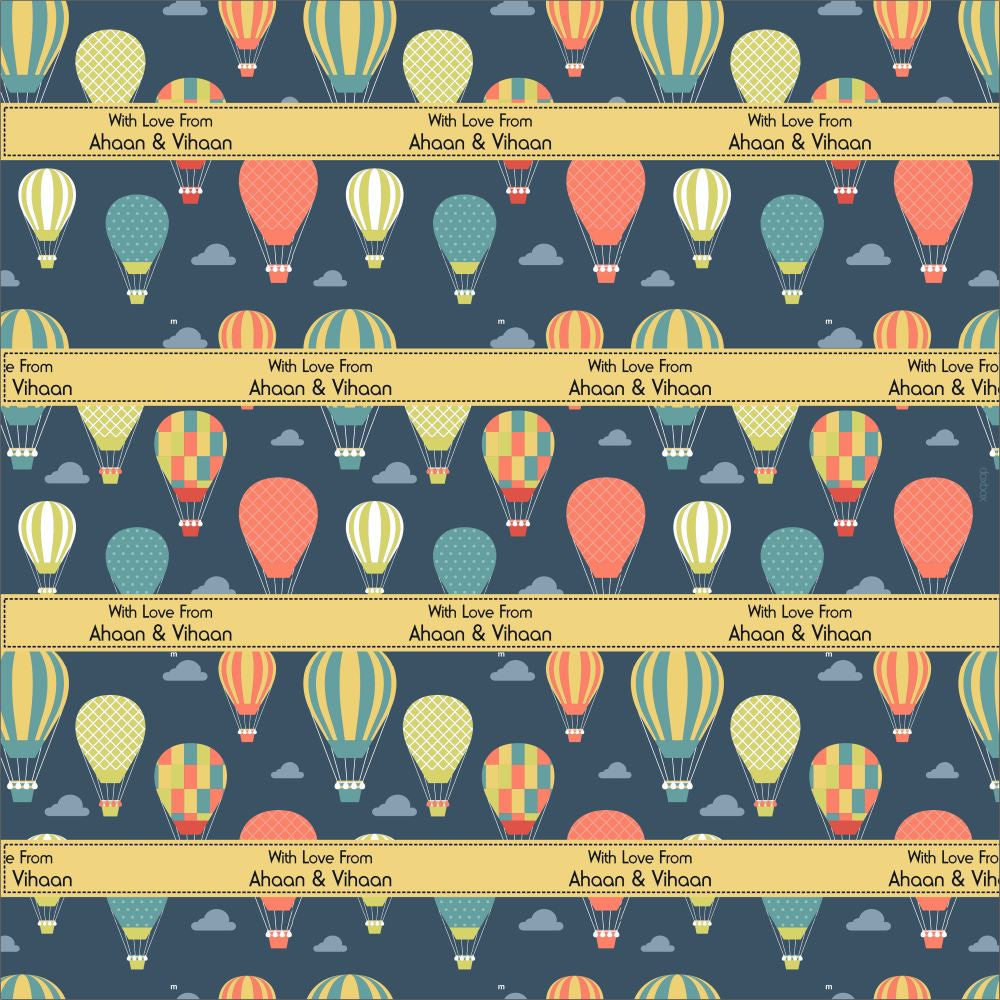 Wrapping Paper - Hot Air Ballon Doxbox Store|]Peppydots